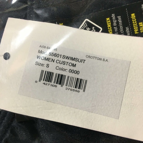 Turbo Custom 55601 Park Swimsuit, Women's Size S - Navy/Multi - Picture 3 of 10